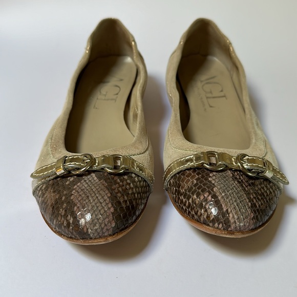 AGL Animal Print Ballet Flats - Picture 2 of 12